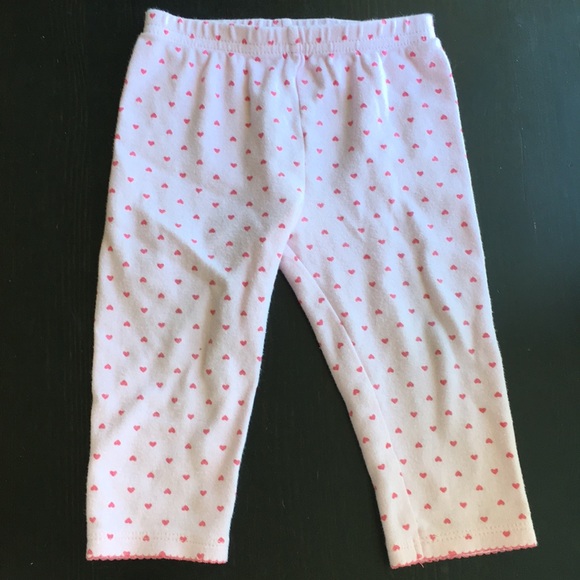 3/$20 Carter’s Pink Heart Leggings - Picture 1 of 6